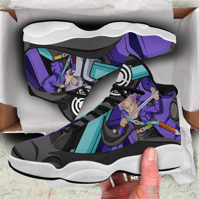 Dragon Ball Future Trunks Anime DBZ Air Jordan 13 Sneaker Shoes 2 Dragon Ball Future Trunks Anime DBZ Air Jordan 13 Shoes 1