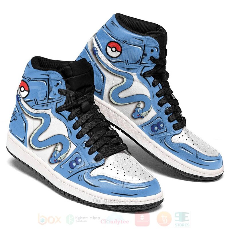 Dragonair Custom Pokemon Anime Air Jordan High Top Shoes 1 2 3