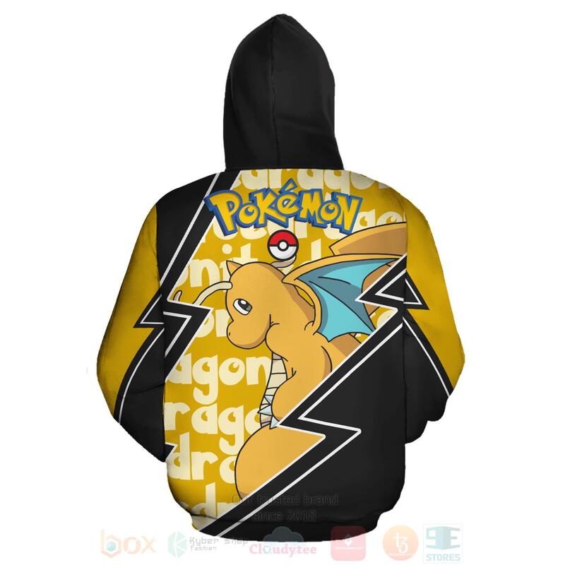 BEST Dragonite Costume Pokemon Anime 3D Hoodie, T-Shirt 3 Dragonite Costume Pokemon Anime 3D Hoodie Shirt 1 2