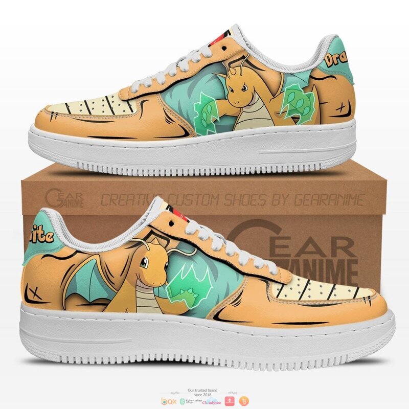 Dragonite Pokemon Anime Nike Air Force Shoes