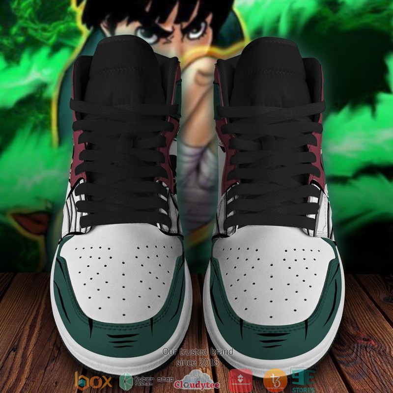Drunken Fist Rock Lee Anime Air Jordan High Top Shoes 1 2 3