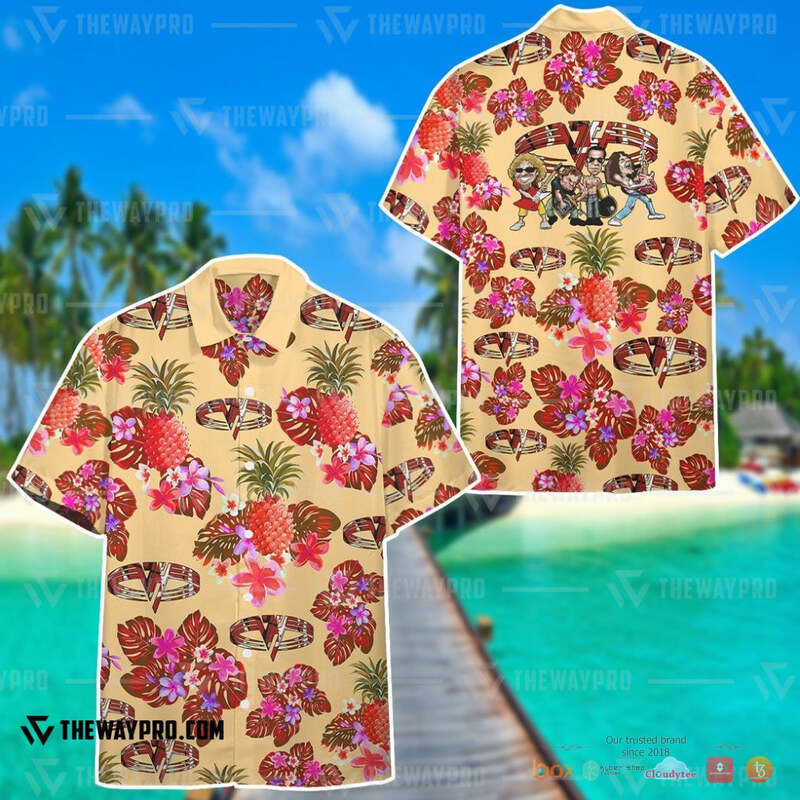 EVH Tropical Frankenstrat Hawaiian shirt 1 EVH Tropical Frankenstrat Hawaiian shirt
