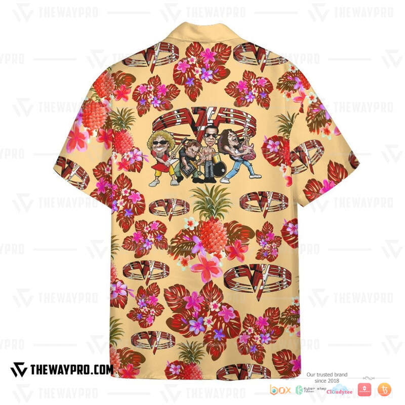 EVH Tropical Frankenstrat Hawaiian shirt 3 EVH Tropical Frankenstrat Hawaiian shirt 1 2