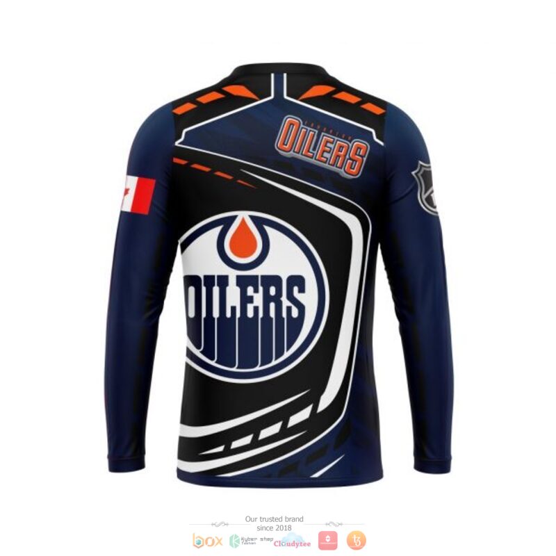 Edmonton Oilers NHL black blue full print 3D shirt, hoodie 7 Edmonton Oilers NHL black blue 3D shirt hoodie 1 2 3 4 5 6