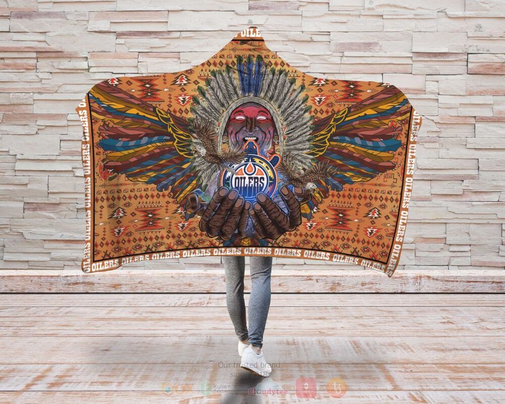 Edmonton Oilers Specialized Ver1 Hooded Blanket