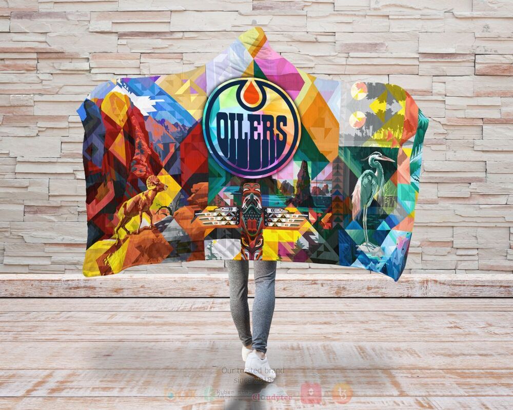 Edmonton Oilers Specialized Ver2 Hooded Blanket