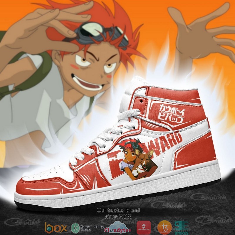 Edward Cowboy Bebop Anime Air Jordan High top shoes 1 2 3
