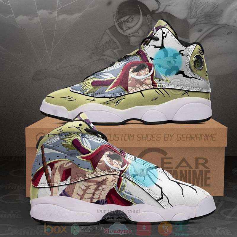 Edward Newgate Whitebeard Anime One Piece Air Jordan 13 Sneaker Shoes 1 Edward Newgate Whitebeard Anime One Piece Air Jordan 13 Shoes