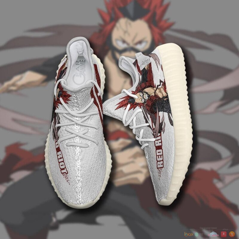 Eijiro Kirishima Red Riot My Hero Academia Anime yeezy shoes 3 Eijiro Kirishima Red Riot My Hero Academia Anime yeezy sneaker 1 2