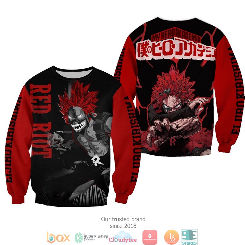 Eijirou Kirishima My Hero Academia Anime 3d shirt hoodie 1