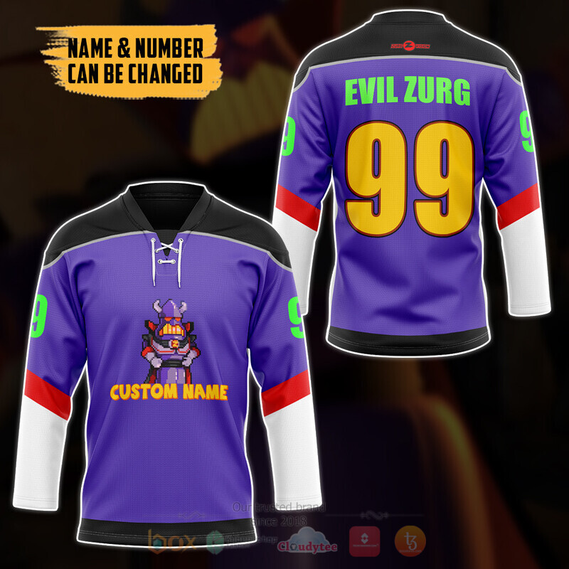 Emperor Zurg Toy Story Custom Hockey Jersey 2 Emperor Zurg Toy Story Custom Hockey Jersey 1