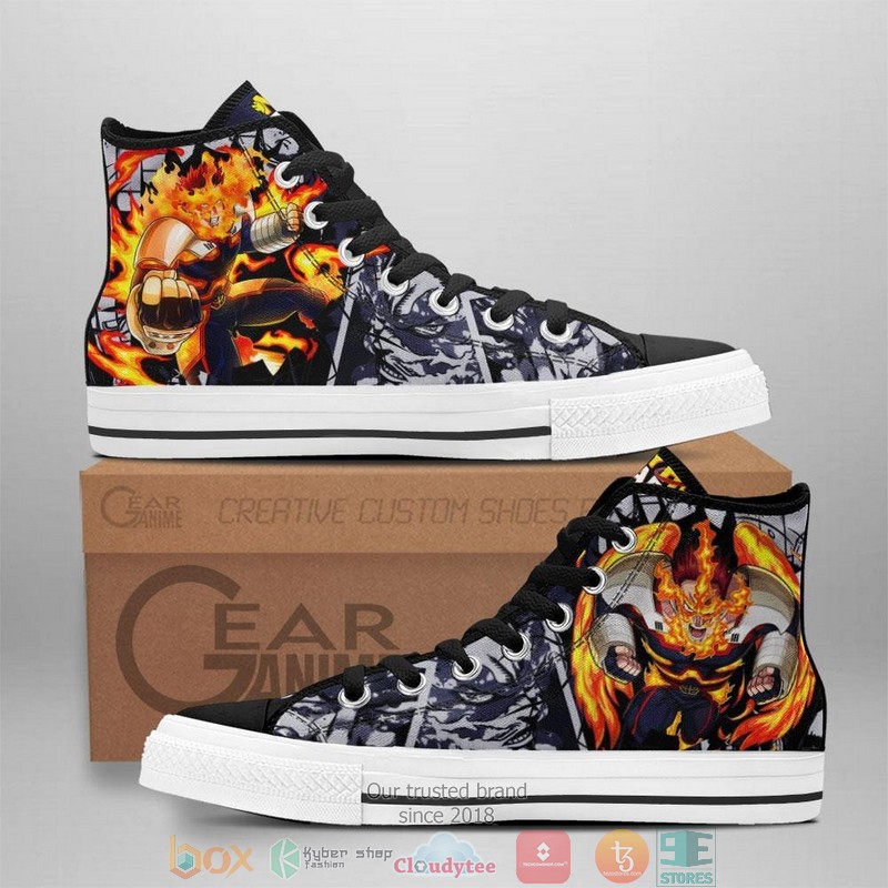 Endeavor My Hero Academia High Top Canvas Shoes