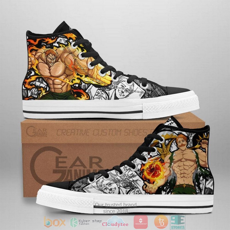Escanor Seven Deadly Sins High Top Canvas Shoes