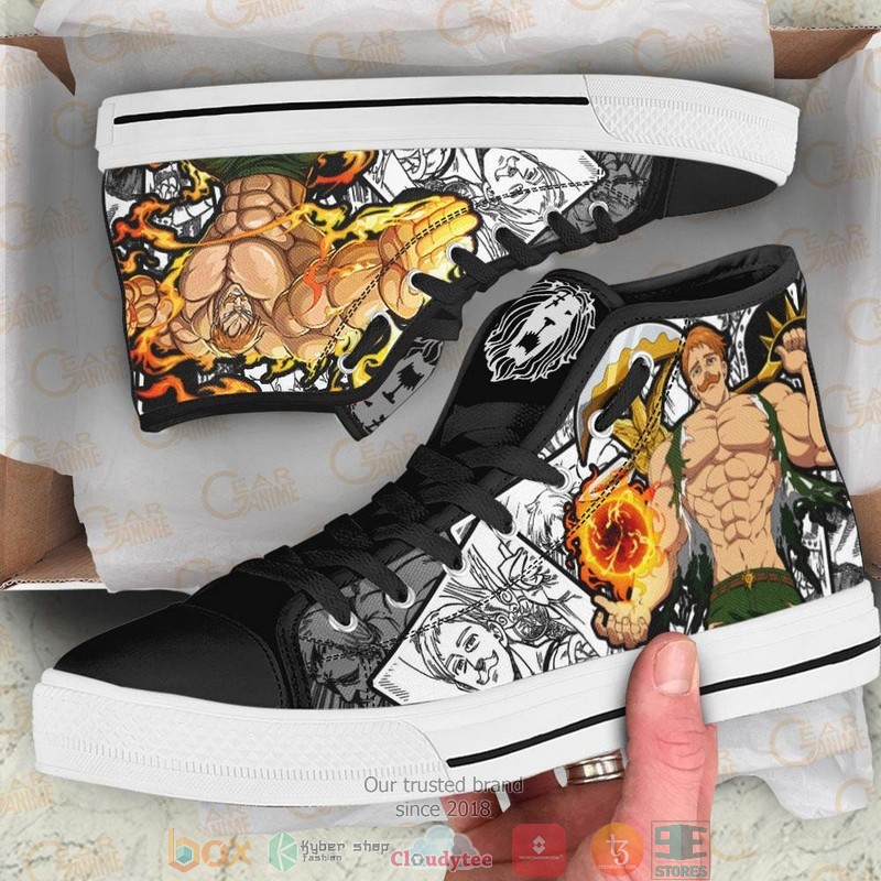 Escanor Seven Deadly Sins High Top Canvas Shoes 1