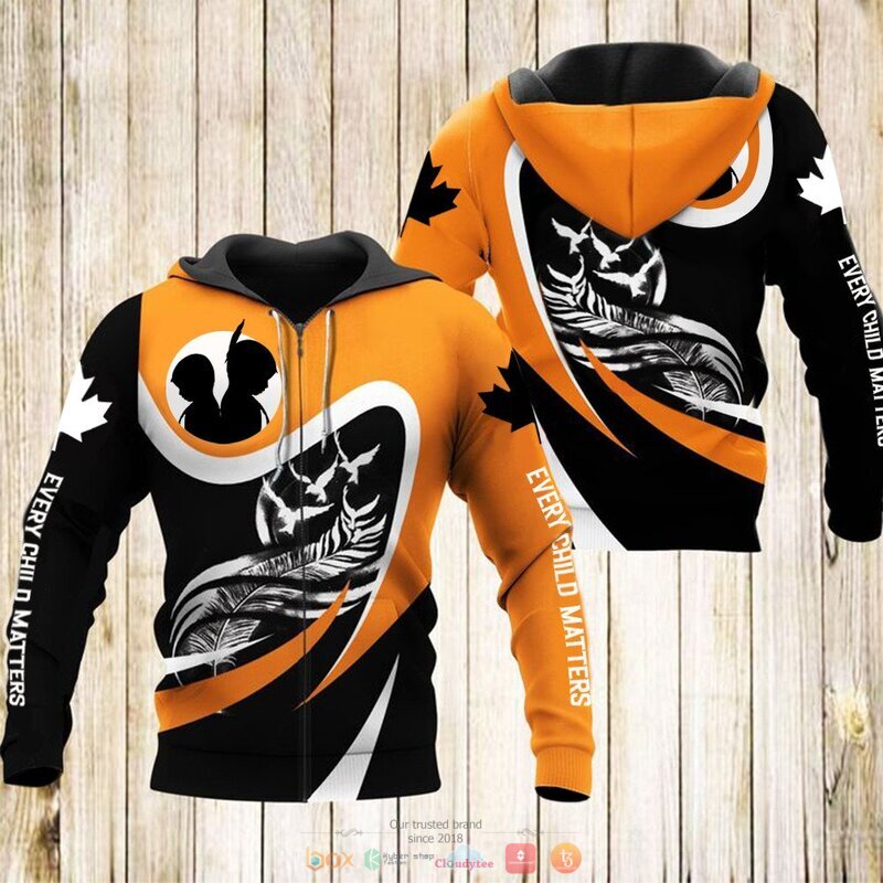 Every Child Matters Indigenous Canada Merchandise 3d zip hoodie