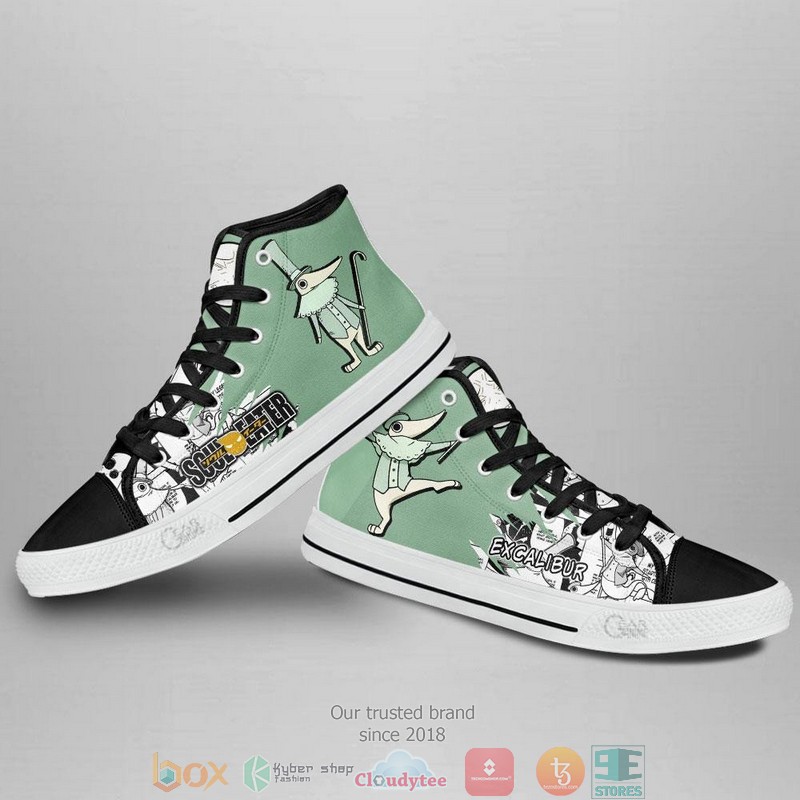 Excalibur Academy Soul Eater High Top Canvas Shoes 3 Excalibur Academy Soul Eater High Top Canvas Shoes 1 2