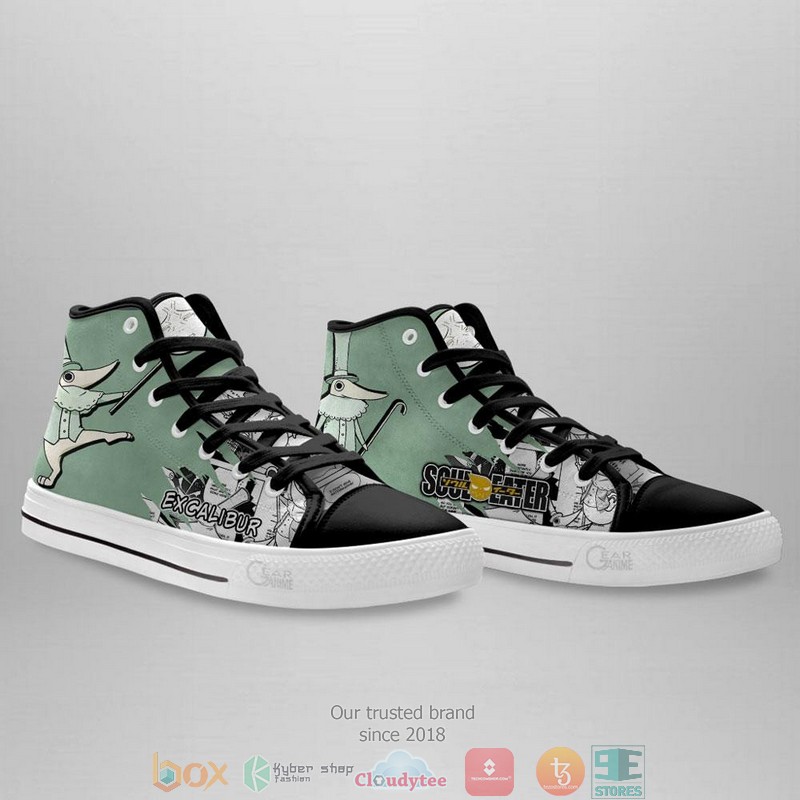Excalibur Academy Soul Eater High Top Canvas Shoes 4 Excalibur Academy Soul Eater High Top Canvas Shoes 1 2 3