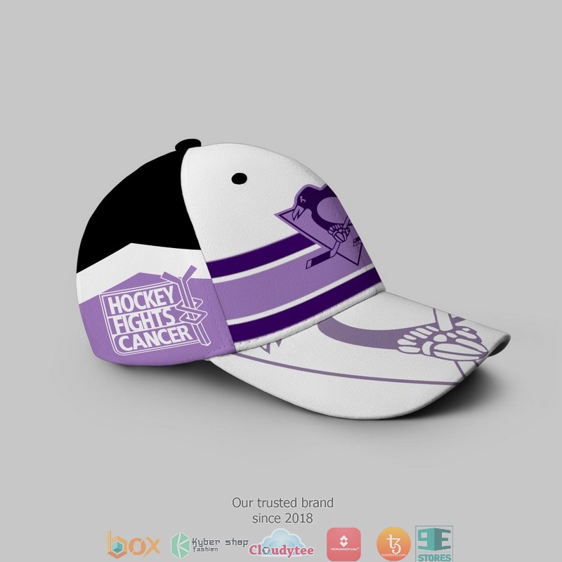 NHL Pittsburgh Penguins Fights Cancer Cap 2 NHL Pittsburgh Penguins Fights Cancer Cap 1