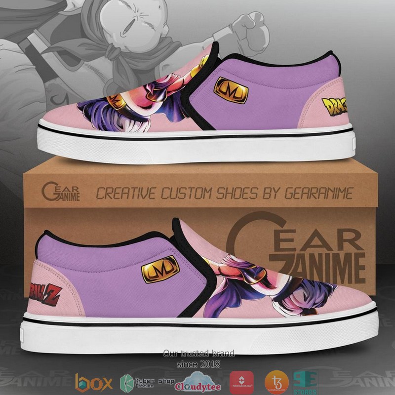Fat Buu Dragon Ball Anime Slip On Sneakers Shoes 1