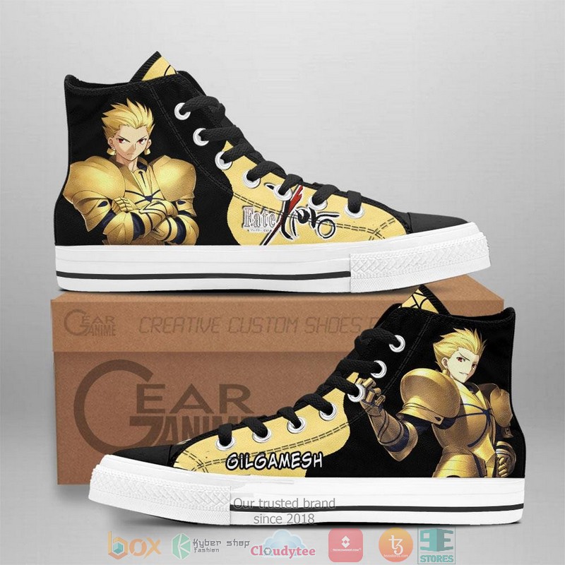 Fate Zero Gilgamesh High Top Canvas Shoes 1 Fate Zero Gilgamesh High Top Canvas Shoes