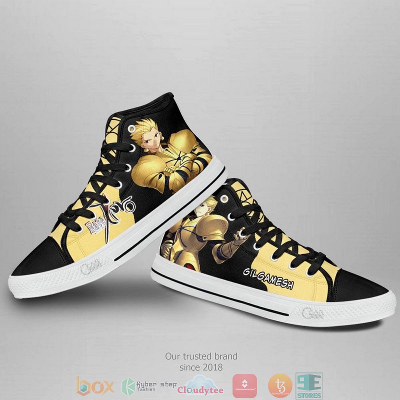 Fate Zero Gilgamesh High Top Canvas Shoes 3 Fate Zero Gilgamesh High Top Canvas Shoes 1 2