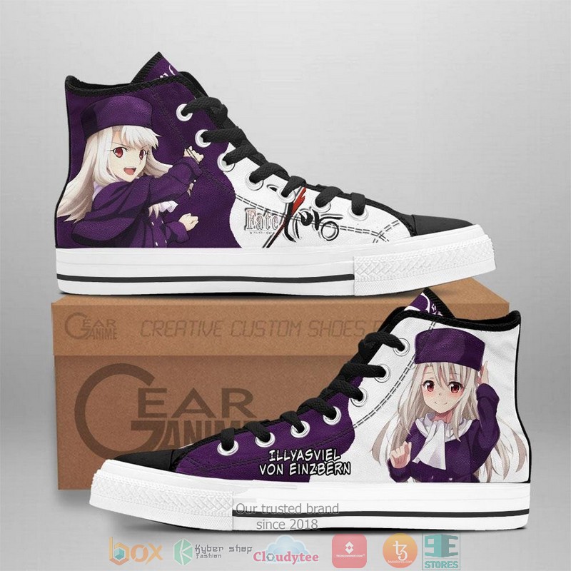 Fate Zero Illyasviel Von Einzbern High Top Canvas Shoes 1 Fate Zero Illyasviel Von Einzbern High Top Canvas Shoes
