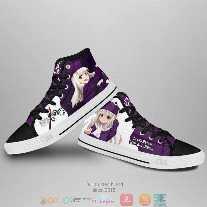 Fate Zero Illyasviel Von Einzbern High Top Canvas Shoes 3 Fate Zero Illyasviel Von Einzbern High Top Canvas Shoes 1 2