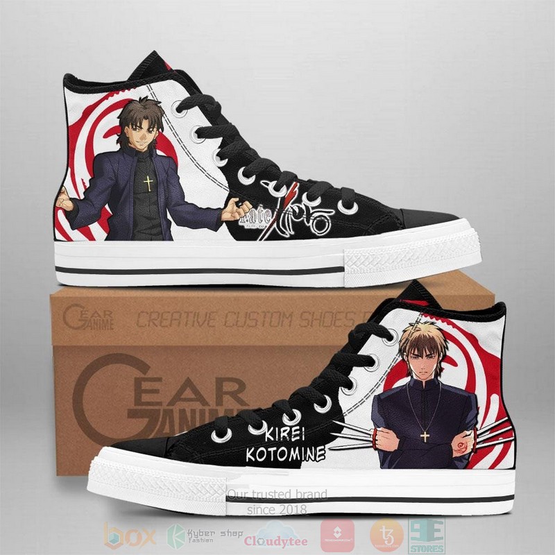 Fate Zero Kirei Kotomine Anime Canvas High Top Shoes