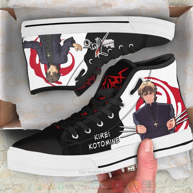 Fate Zero Kirei Kotomine Anime Canvas High Top Shoes 1