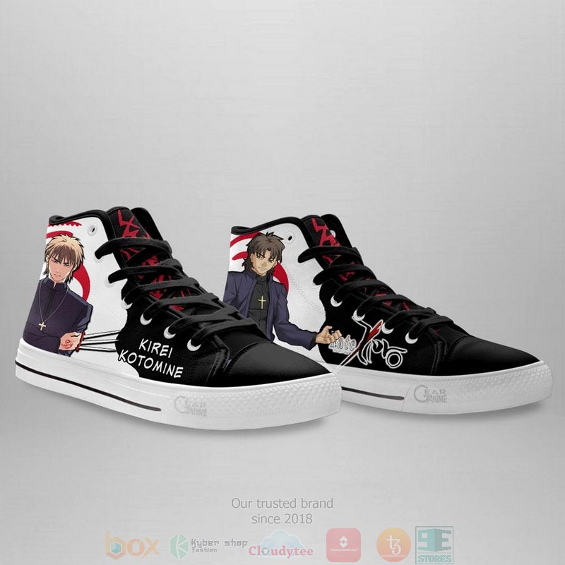 Fate Zero Kirei Kotomine Anime Canvas High Top Sneaker Shoes 4 Fate Zero Kirei Kotomine Anime Canvas High Top Shoes 1 2 3