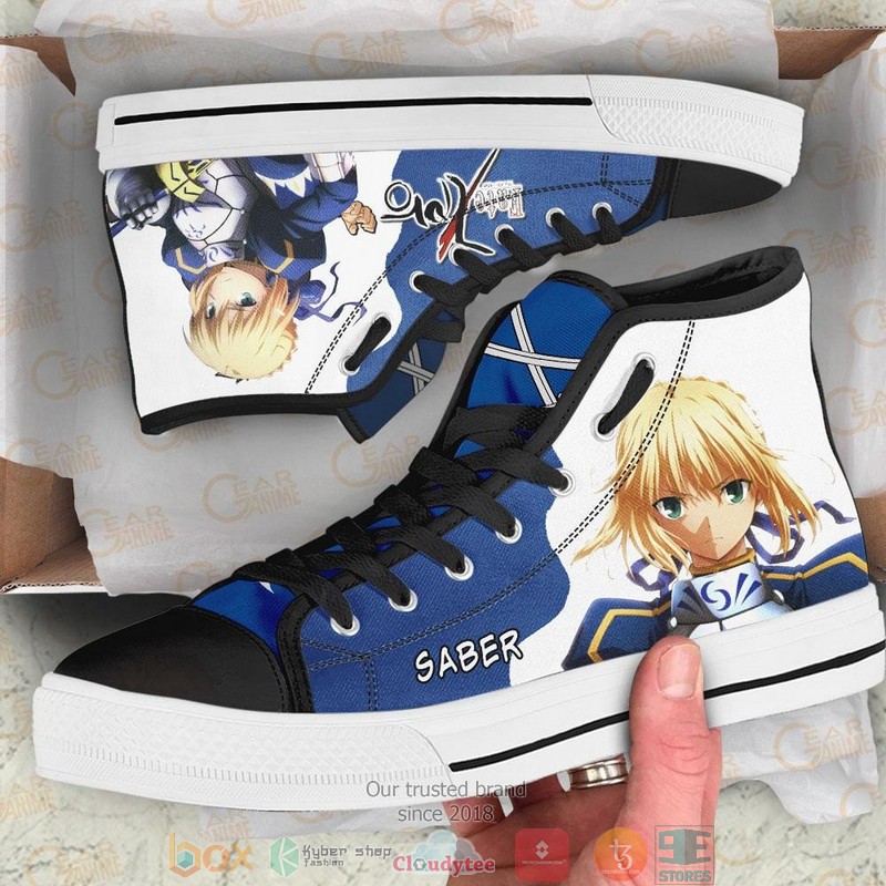 Fate Zero Saber High Top Canvas Shoes 2 Fate Zero Saber High Top Canvas Shoes 1