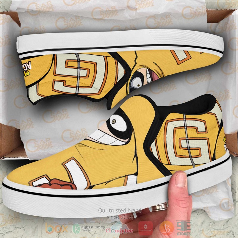 Fatgum My Hero Academia Anime Slip-On Sneaker Shoes 3 Fatgum My Hero Academia Anime Slip On Shoes 1 2