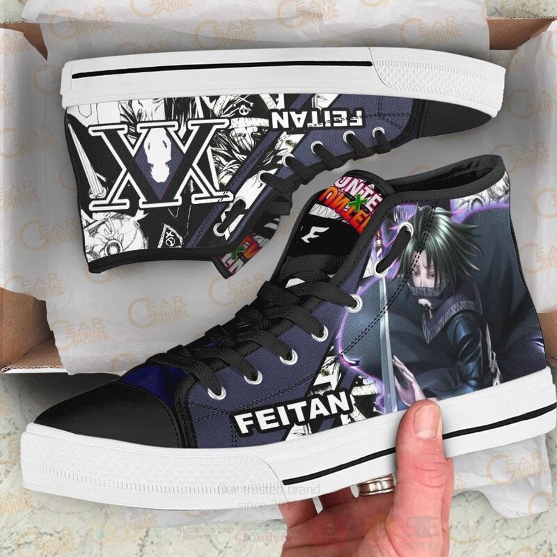Feitan Custom Manga Anime Hunter X Hunter High Top Shoes 1