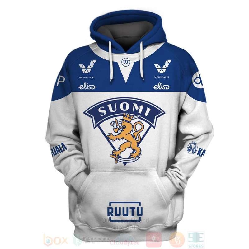 BEST Finnish National Men's Ice Hockey Team Personalized Full Printing 3D Hoodie, Shirt 3 Finnish National Mens Ice Hockey Team Personalized 3D Hoodie Shirt 1 2
