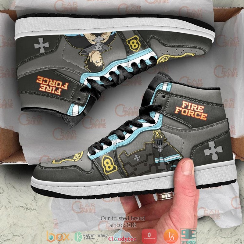 Fire Force Akitaru Obi Anime Air Jordan High top shoes 4 Fire Force Akitaru Obi Anime Air Jordan High top shoes 1 2 3