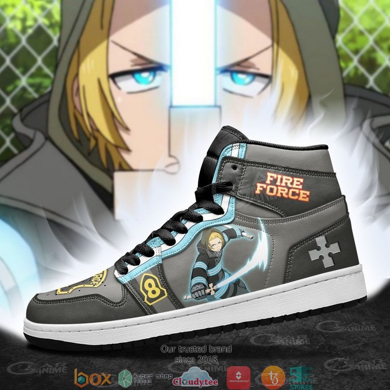 Fire Force Arthur Boyle Anime Air Jordan High top shoes 1 2