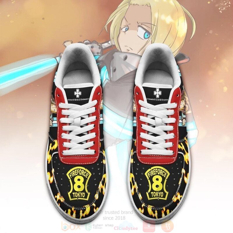 Fire Force Arthur Boyle Costume Anime Nike Air Force Shoes 1