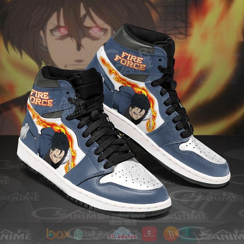 Fire Force Benimaru Shinmon Anime Air Jordan high top Sneaker Shoes 2 Fire Force Benimaru Shinmon Anime Air Jordan high top shoes 1