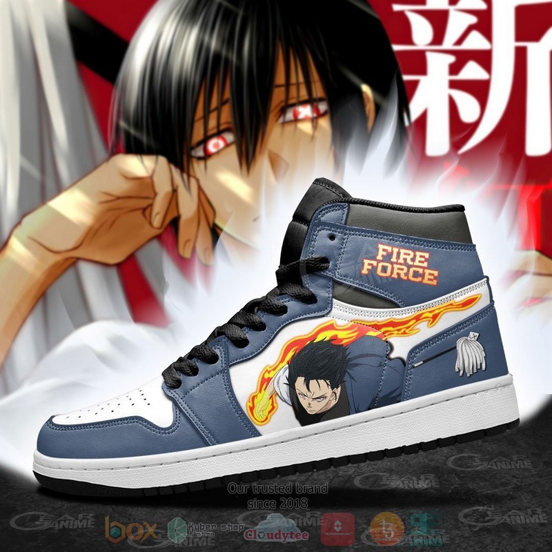 Fire Force Benimaru Shinmon Anime Air Jordan high top Sneaker Shoes 3 Fire Force Benimaru Shinmon Anime Air Jordan high top shoes 1 2