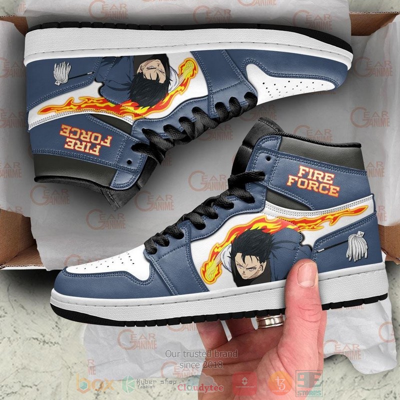 Fire Force Benimaru Shinmon Anime Air Jordan high top Sneaker Shoes 4 Fire Force Benimaru Shinmon Anime Air Jordan high top shoes 1 2 3