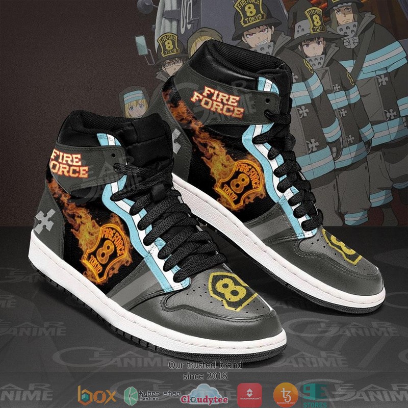 Fire Force Company 8 Anime Air Jordan High top shoes 1