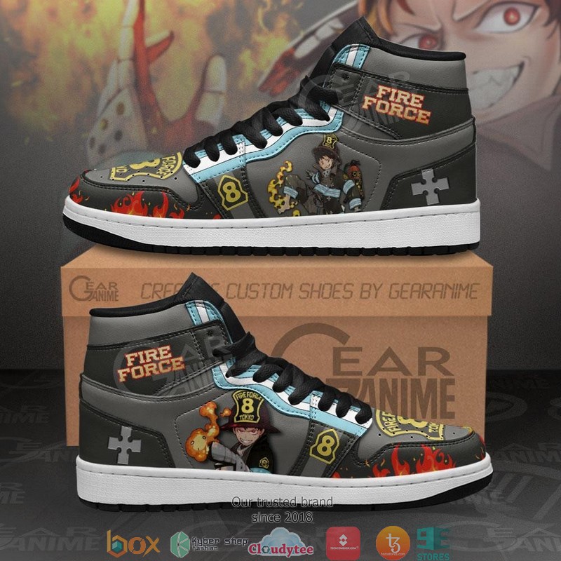 Fire Force Shinra Kusakabe Anime Air Jordan High top shoes