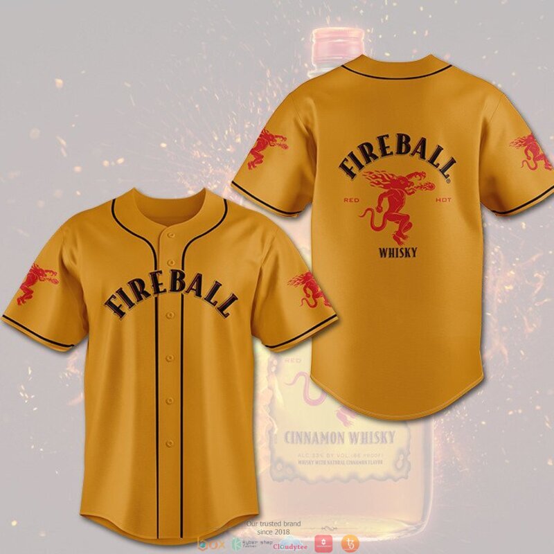 Fireball red hot whiskey Baseball Jersey