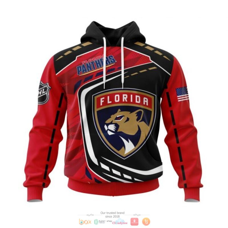 Florida Panthers NHL black red full print 3D shirt, hoodie 1 Florida Panthers NHL black red 3D shirt hoodie