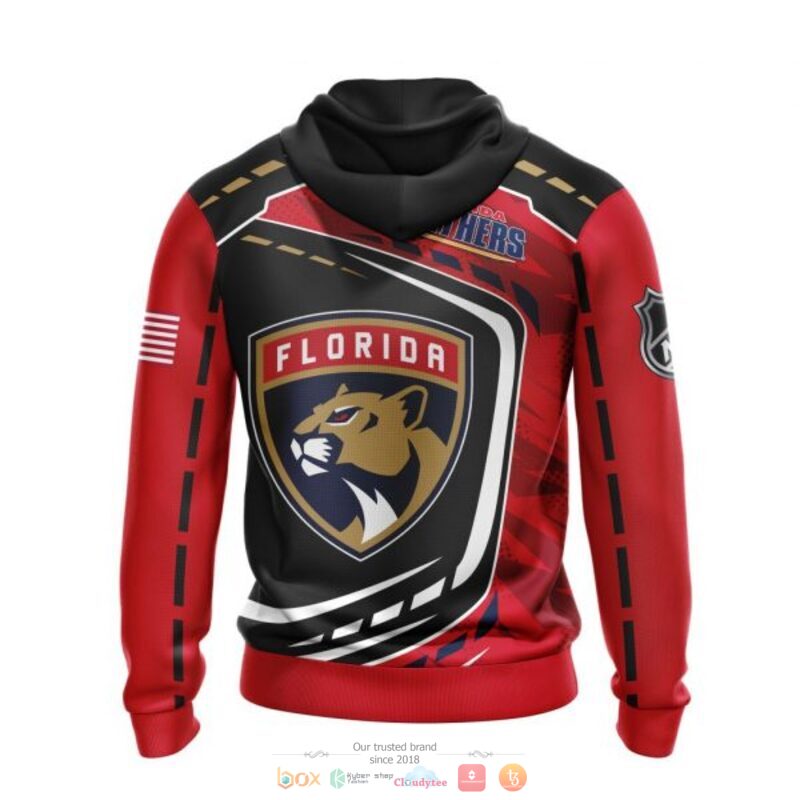 Florida Panthers NHL black red full print 3D shirt, hoodie 3 Florida Panthers NHL black red 3D shirt hoodie 1 2