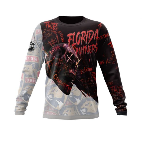 Florida Panthers Personalized NHL Skull Style 3d shirt, hoodie 4 Florida Panthers Personalized NHL Skull Style 3d shirt hoodie 1 2 3