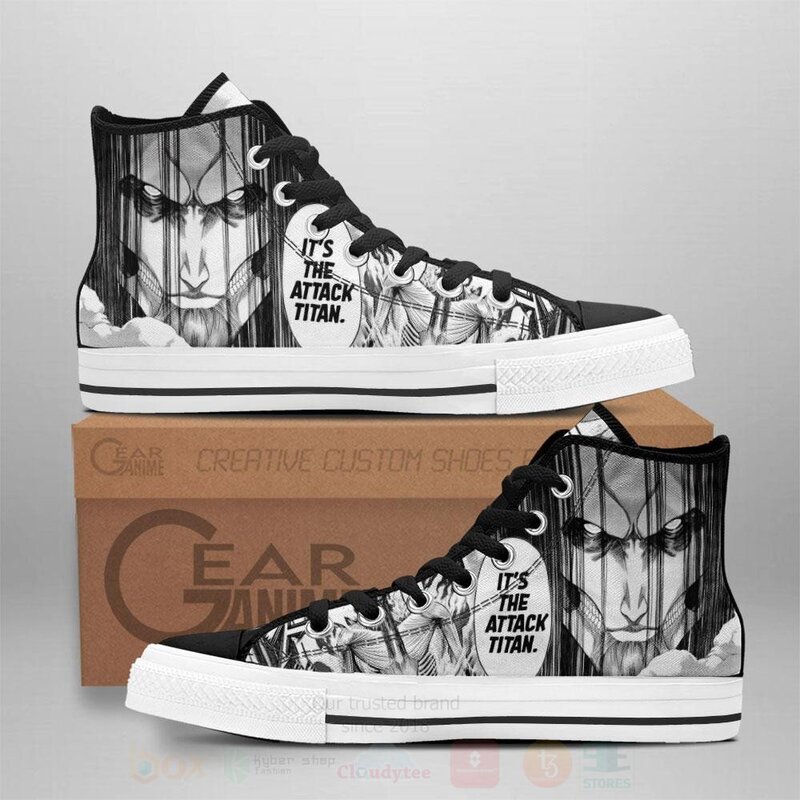 Founding Titan Custom Anime Attack On Titan High Top Shoes