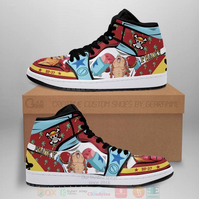 Franky Anime One Piece Air Jordan High Top Shoes