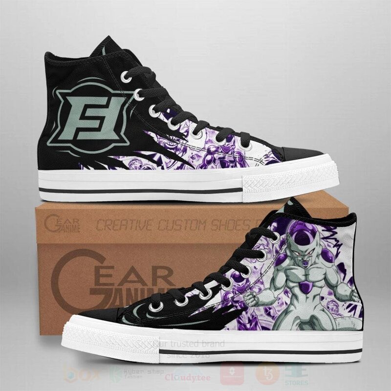 Frieza Custom Manga Anime Dragon Ball High Top Shoes