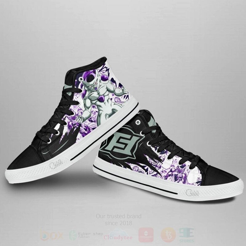 BEST Frieza Custom Manga Anime Dragon Ball High Top Canvas Sneakers 3 Frieza Custom Manga Anime Dragon Ball High Top Shoes 1 2